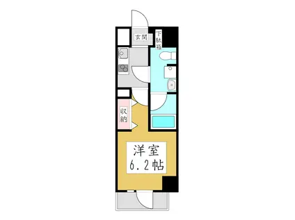 レアライズ西川口(1K/12階)の間取り写真