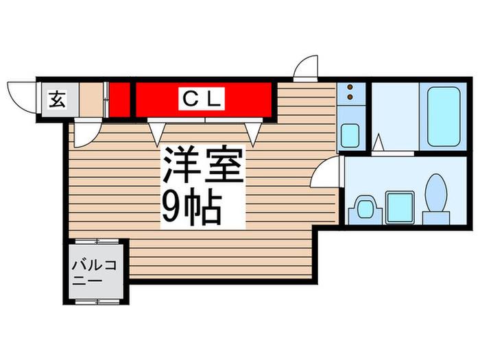 SIRO松戸(ワンルーム/1階)の間取り写真