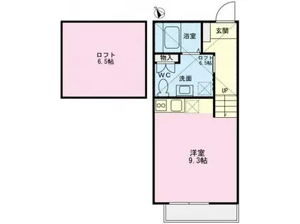 コンフォルト中山(ワンルーム/1階)の間取り写真