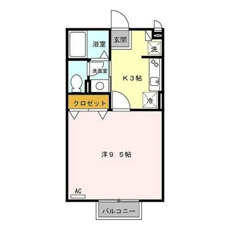 ハイツクラール 2階階 間取り