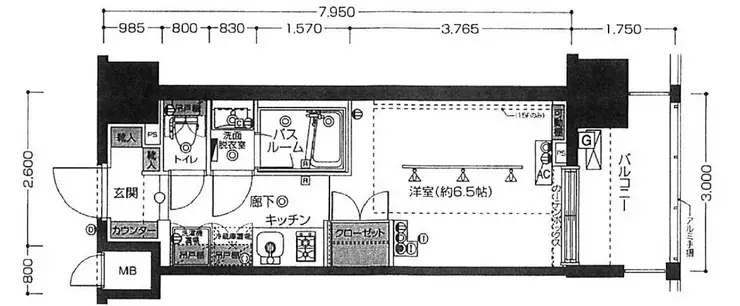 ZOOM品川南 12階階 間取り