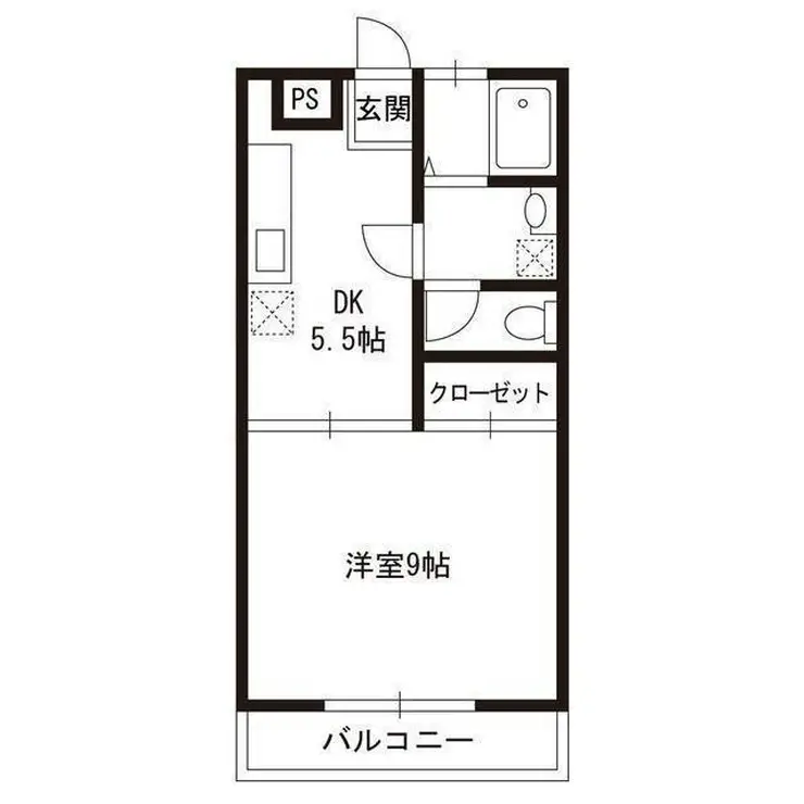 ヒルトップマンション 3階階 間取り