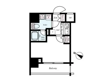 LEA MARKS横濱(1K/7階)の間取り写真