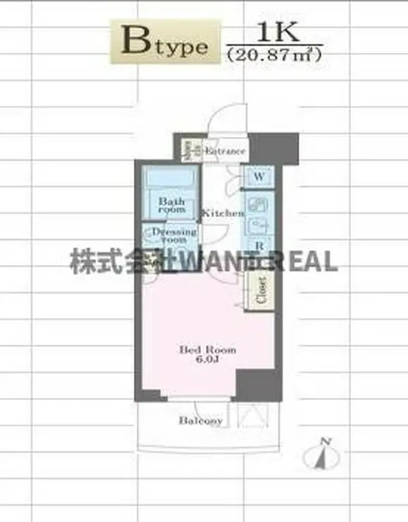 アジールコート西新宿 5階階 間取り