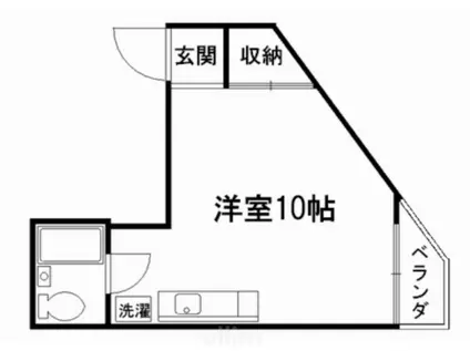 アベイル11(1K/2階)の間取り写真