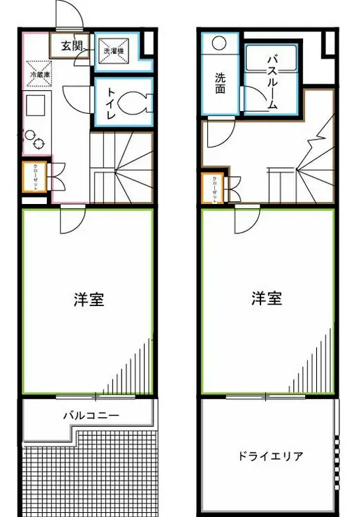 ルーブル荻窪伍番館 1階階 間取り