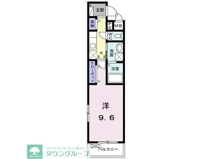 フォルテ(1K/2階)の間取り写真