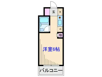 トップ元住吉第3(ワンルーム/1階)の間取り写真