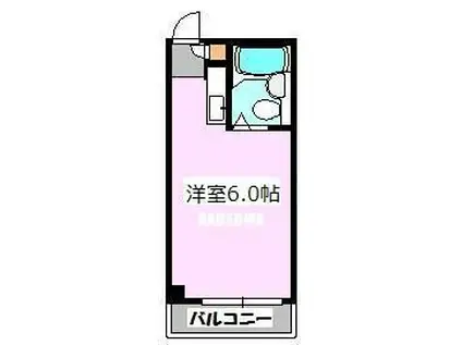 プレステージ王子本町(ワンルーム/2階)の間取り写真