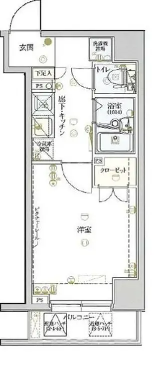 ヴェルト横浜ブライトコート 7階階 間取り
