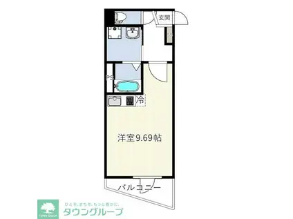 ES GRANDE門前仲町(1K/5階)の間取り写真