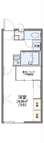 レオパレスファーストK(1K/2階)の間取り写真