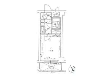 アーバンヒルズマンション日吉(1K/4階)の間取り写真