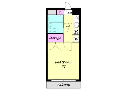 メゾンドリバージュ(1K/3階)の間取り写真