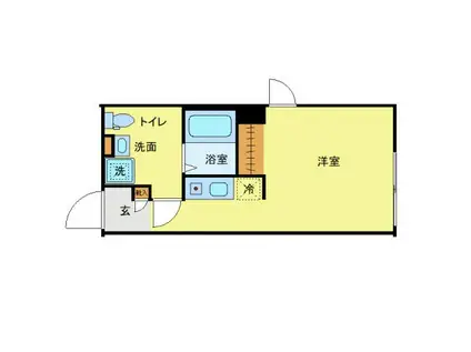 NOVEL COURT 西新井(ワンルーム/1階)の間取り写真