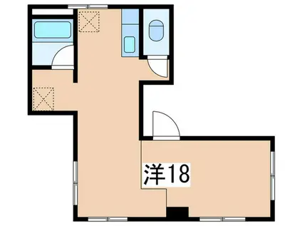 ダイコービル(ワンルーム/1階)の間取り写真