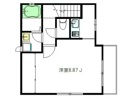 グランプラント吉祥寺(1K/2階)の間取り写真