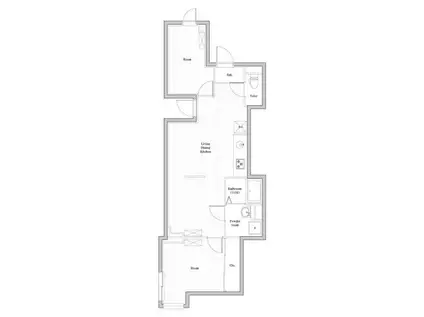 CREATIF南品川(2LDK/4階)の間取り写真