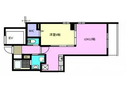 レオーネ駒沢(1LDK/4階)の間取り写真