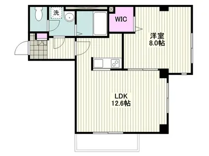 ファーストレジデンス東寺尾(1LDK/1階)の間取り写真