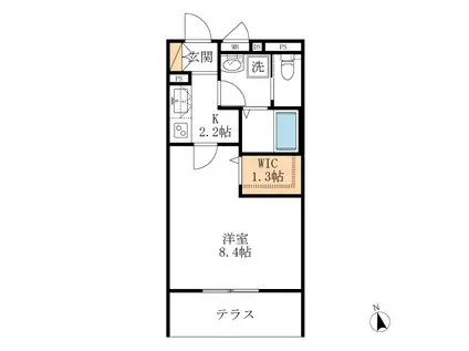 シゲマサ(1K/1階)の間取り写真