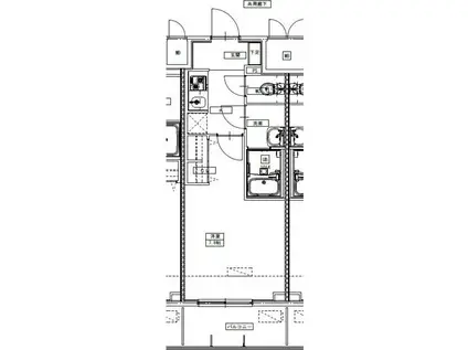 S-RESIDENCE四日市駅前COULEUR(1K/4階)の間取り写真