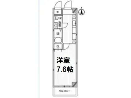 アーデン和泉町(1K/5階)の間取り写真