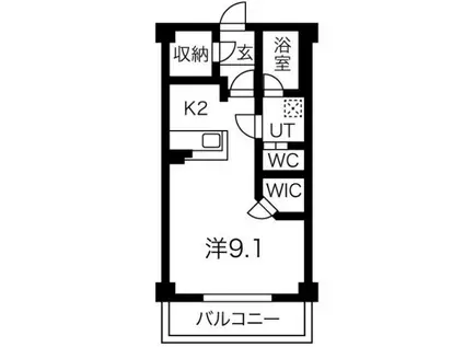 リアライズ一社(1K/2階)の間取り写真