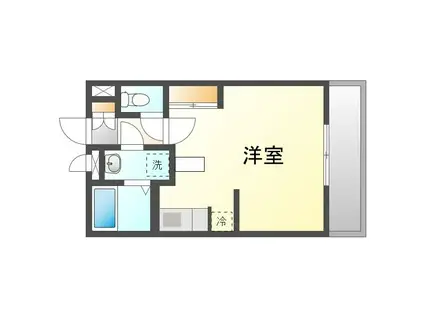 レオネクストちゅらゆい(ワンルーム/1階)の間取り写真