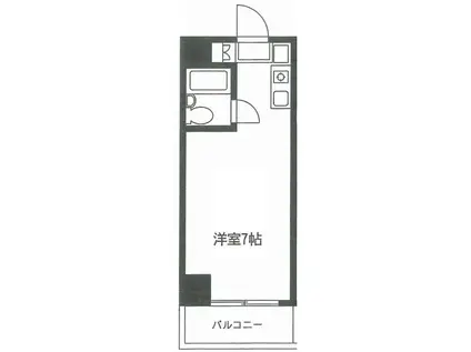 サカエビル(ワンルーム/5階)の間取り写真