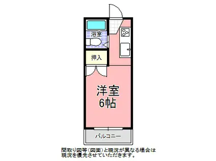 ベルナールレジデンス(ワンルーム/2階)の間取り写真