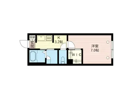 コンフォーザ目白(1K/1階)の間取り写真