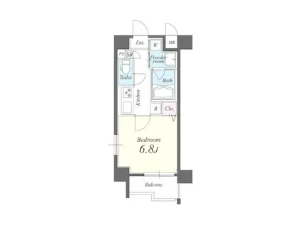 スプルス板橋 弐番館(1K/5階)の間取り写真