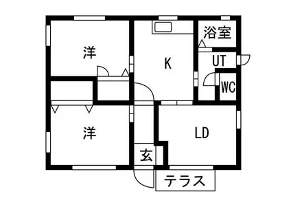 コンフォートタウン(3K/1階)の間取り写真