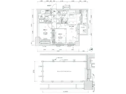 パーチェ鳩ヶ谷(2LDK/3階)の間取り写真