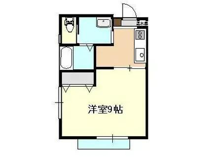 エクセレント向日葵(1K/2階)の間取り写真