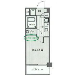 CASA NOAH名古屋I(1K/5階)の間取り写真