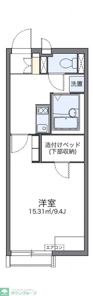 レオネクストアゼリアコート(1K/1階)の間取り写真