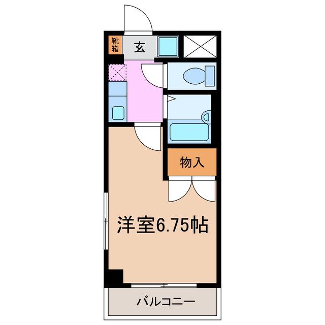メイワマンション(1K/3階)の間取り写真