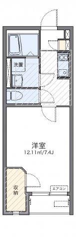 レオネクスト乙川(1K/1階)の間取り写真