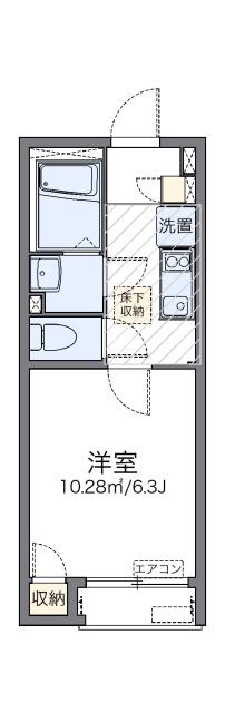 レオネクストフォンターナ(1K/2階)の間取り写真