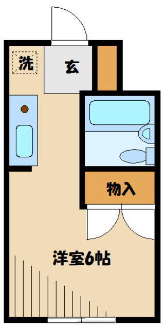 エストディオ町田(ワンルーム/1階)の間取り写真