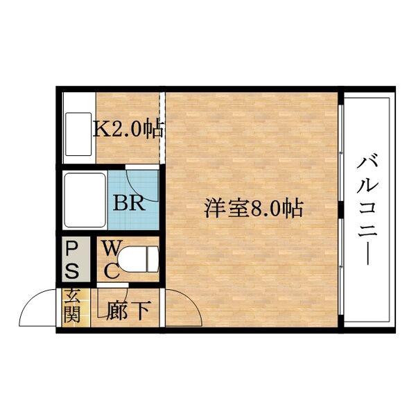 COSMO蓮井(ワンルーム/7階)の間取り写真