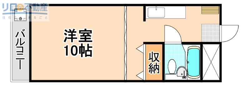 メゾンプチエイト(1K/3階)の間取り写真