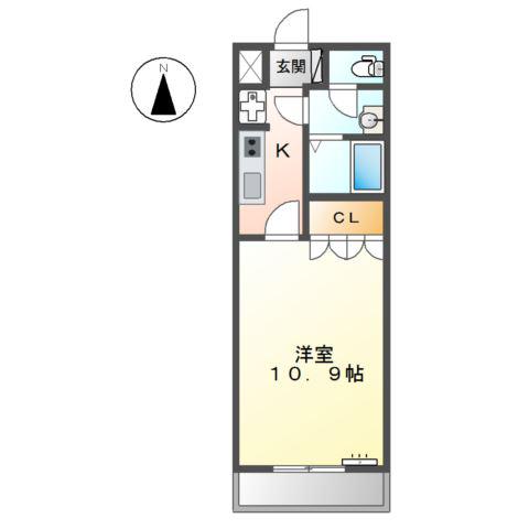 サーバタ(1K/2階)の間取り写真