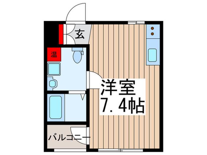 WILL DO南浦和(ワンルーム/5階)の間取り写真