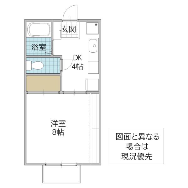 コーポグリーンシティ(1K/2階)の間取り写真