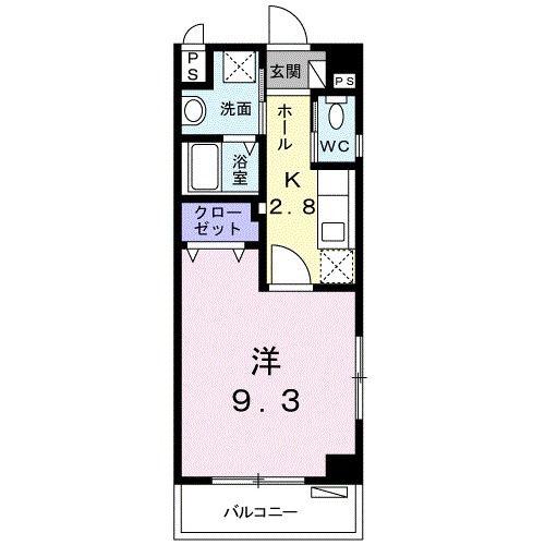 TOYO サンハウス(1K/2階)の間取り写真