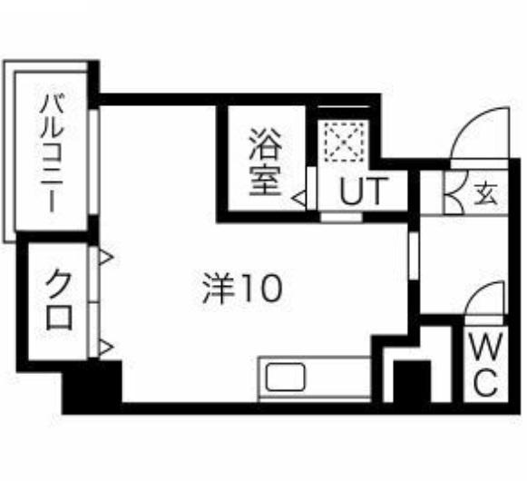 CASA RILASSANTE(ワンルーム/3階)の間取り写真