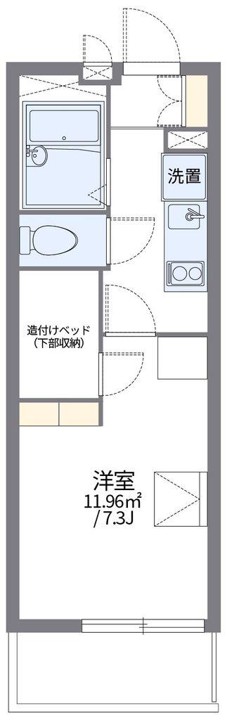 レオパレスメゾン エスポワール(1K/3階)の間取り写真